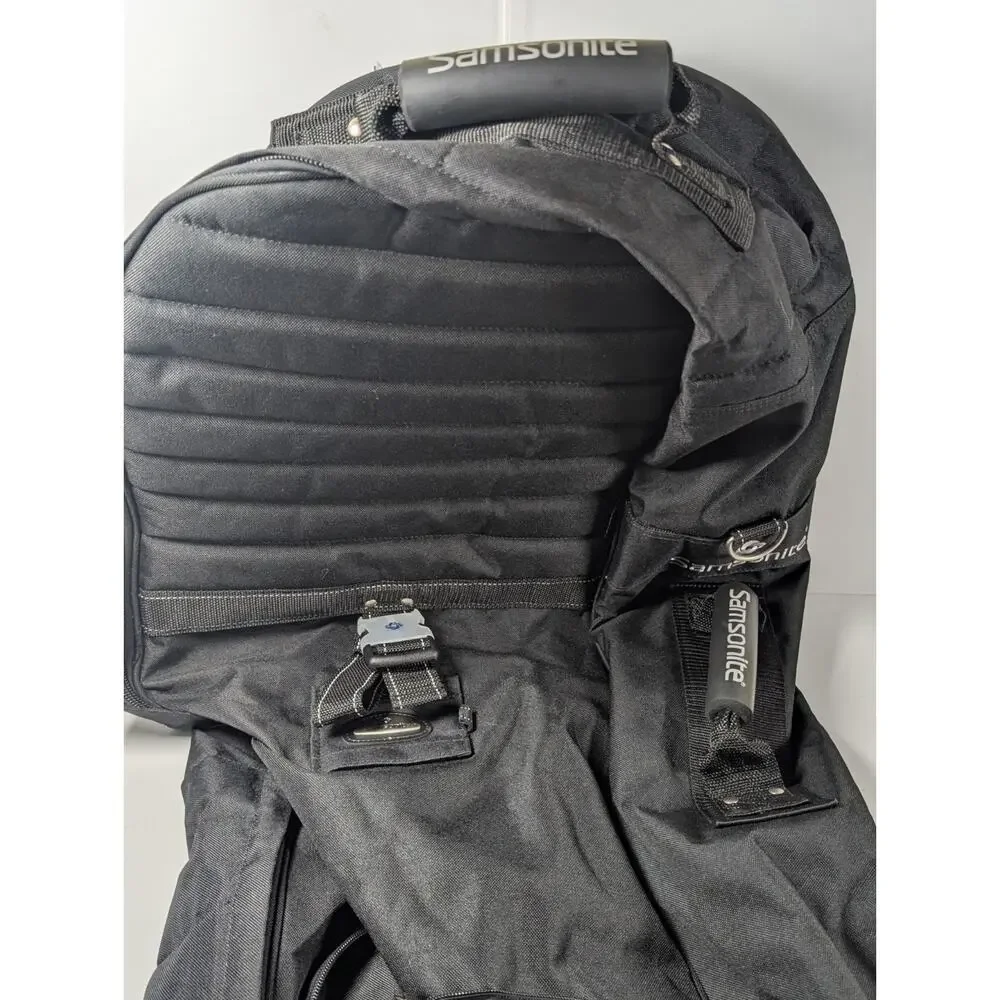 Samsonite Wheeled Golf Travel Bag Padded Club Cover Rolling Case Black 50